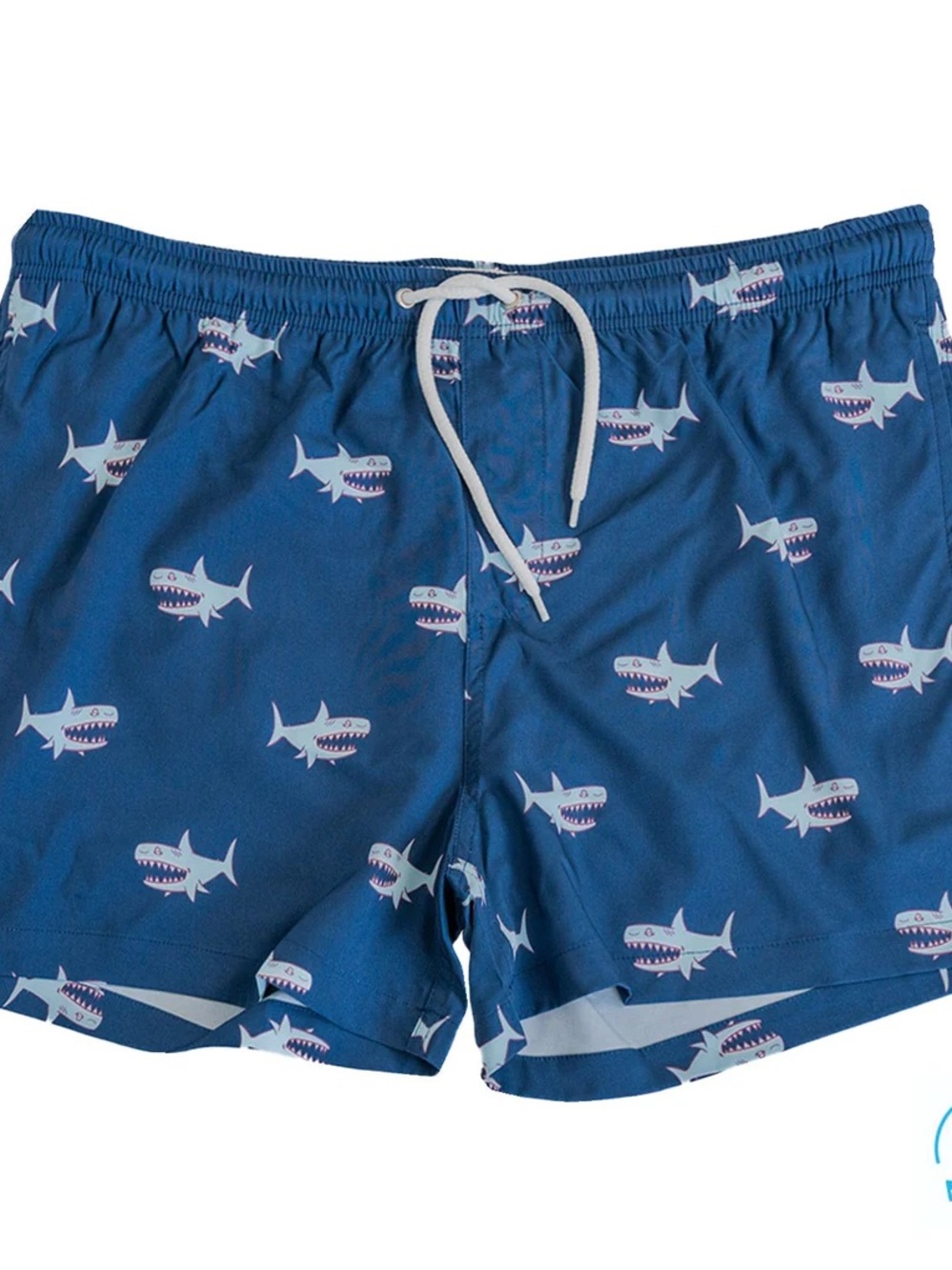 NWT Bermies SHARK ALLEY 4" INSEAM SWIM TRUNKS sz:small